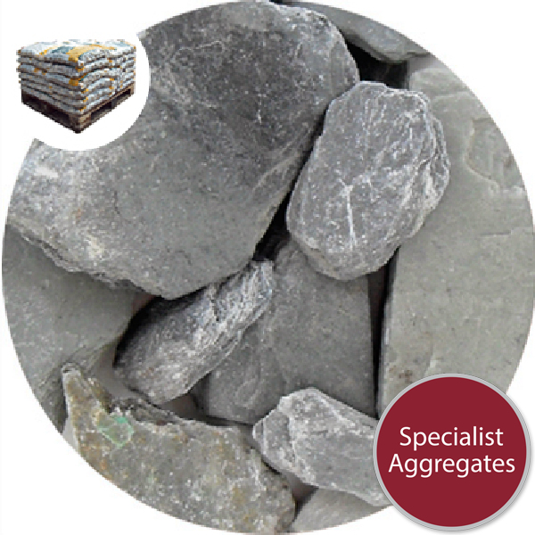 Crushed Slate Chips Green Small from Specialist Aggregates, Buy Online